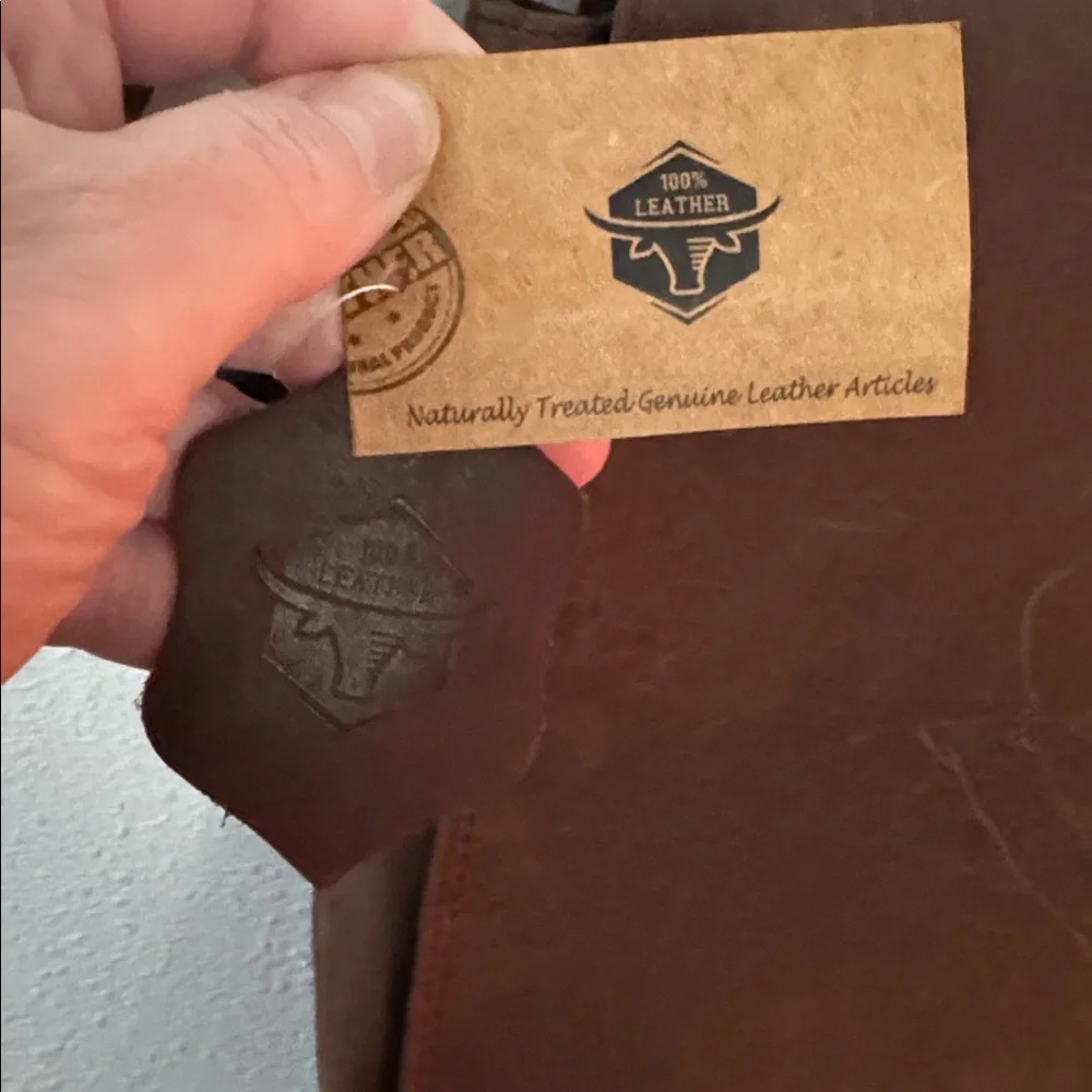 New Hand Crafted 100% Genuine naturally treated Leather Messenger & Laptop Bag